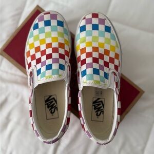 Rainbow color vans